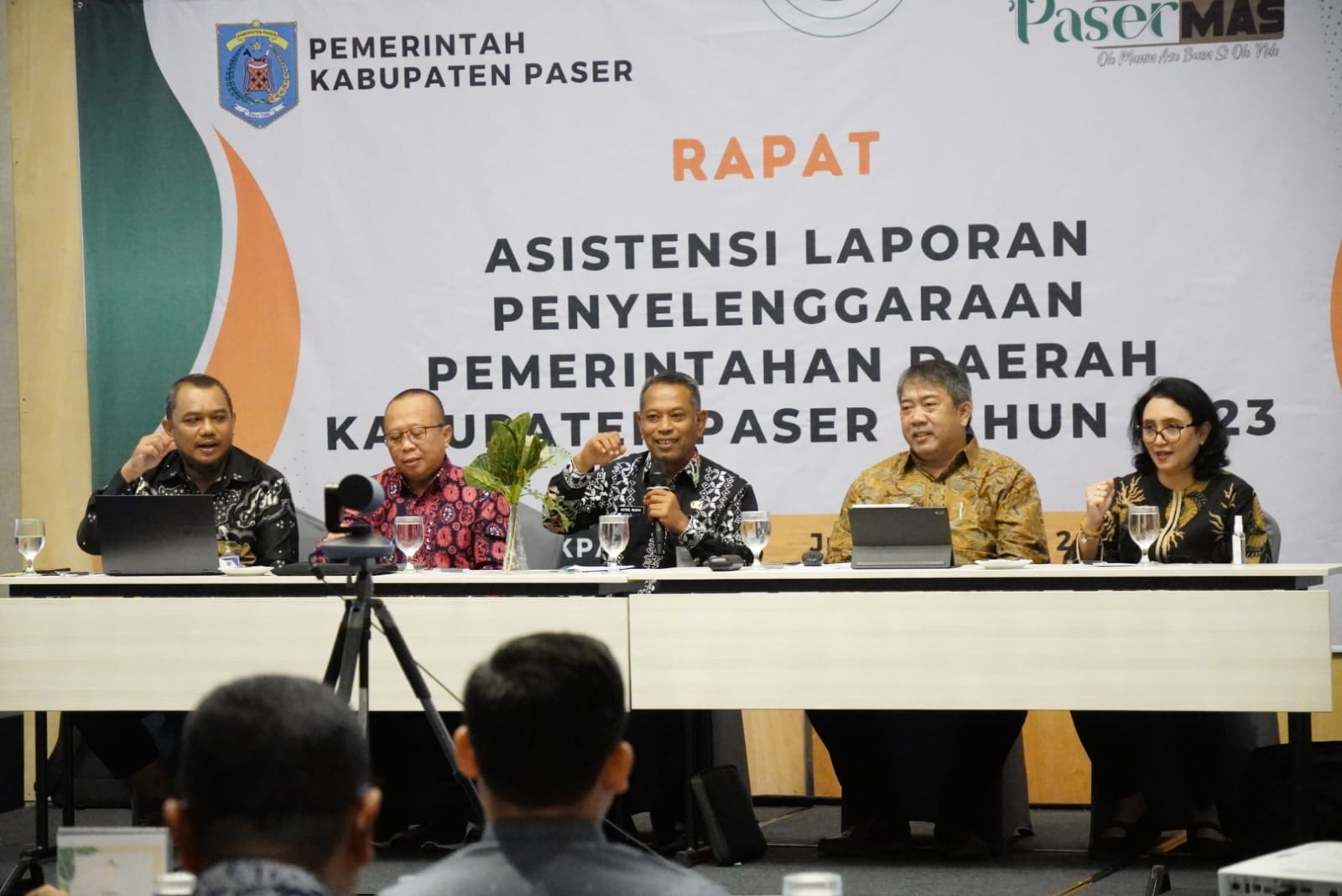 DKISP Paser Fasilitasi Rapat Hybrid Asistensi LPPD Kabupaten Paser Tahun 2023